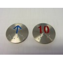 PLACA INDICATIVA REDONDA CON BRAILE
