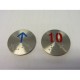 PLACA INDICATIVA REDONDA CON BRAILE (AZUL)